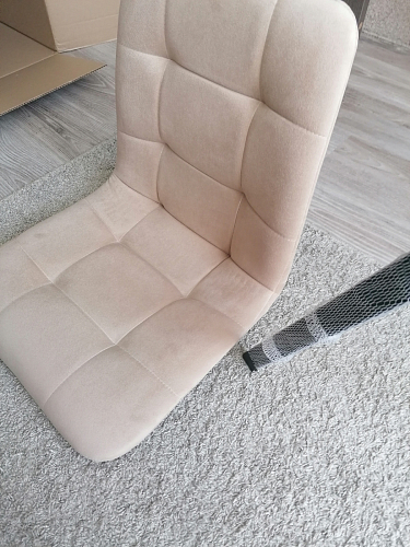 Стул на металлокаркасе Чилли К темно-серый (velutto 32) / черный фото покупателя 646