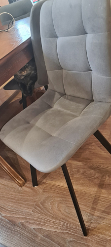 Стул на металлокаркасе Чилли бежевый / белый каркас фото покупателя 696