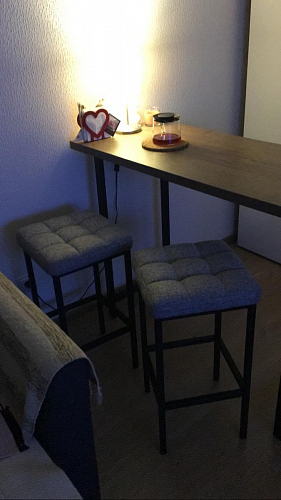 Барный стул Лофт микровелюр катания блэк / черный матовый фото покупателя 255