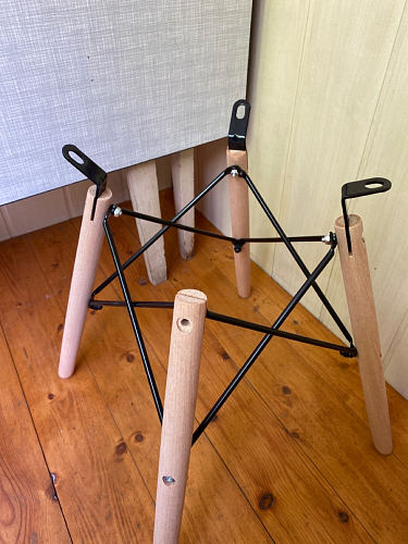 Пластиковый стул Eames PC-015 серо-голубой / дерево фото покупателя 412