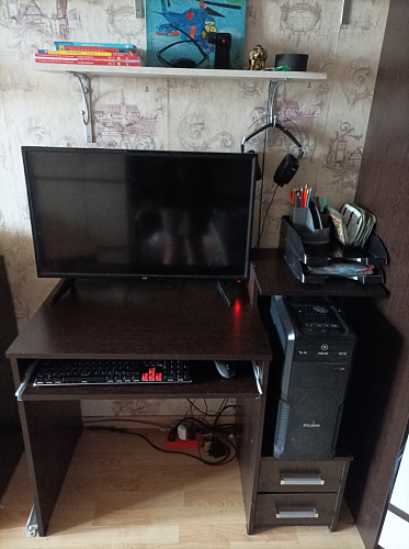 Компьютерный стол Джаз-24 правый дуб сонома фото покупателя 19