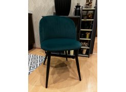 Стул на металлокаркасе Gabi 1 бежевый / черный с серебряными наконечниками фото покупателя 775