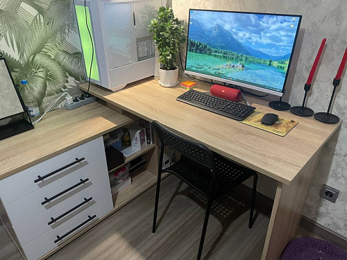 Компьютерный стол КСТ-109Л венге фото покупателя 50