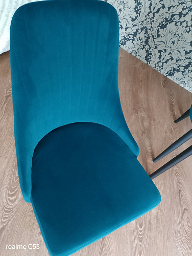 Стул на металлокаркасе Kora light blue / white фото покупателя 359