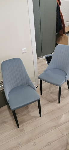 Стул на металлокаркасе Kora green / black фото покупателя 457