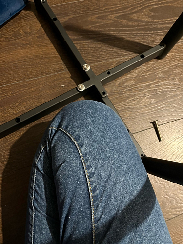 Стул на металлокаркасе Seda 1 latte / black / gold фото покупателя 62