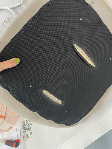 Стул на металлокаркасе Dabl 01 champagne / gold фото покупателя 149