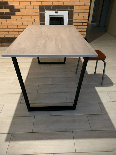 Деревянный стол Лота Лофт 120x75 дуб крафт табачный / черный матовый фото покупателя 421