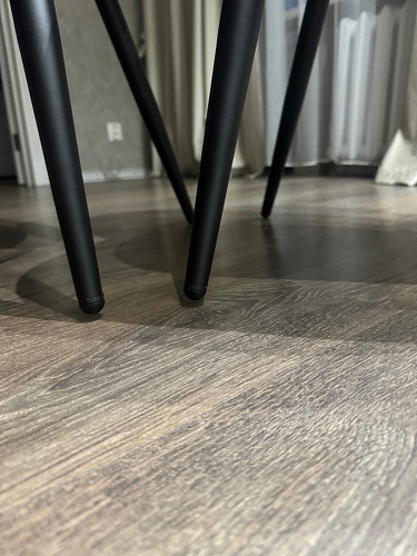 Стул на металлокаркасе Gabi dark beige / black / silver фото покупателя 581