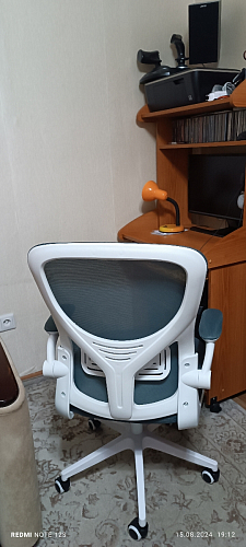 Компьютерное кресло Konfi blue / white фото покупателя 176