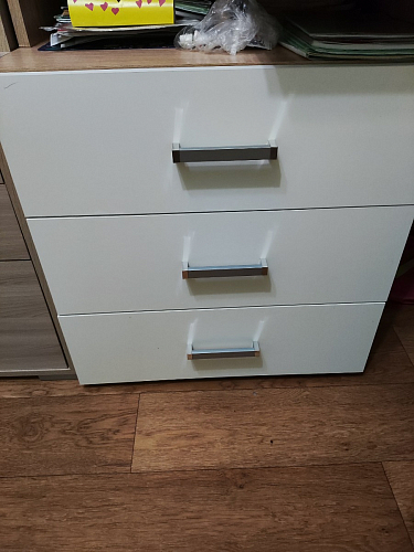 Стол компьютерный Джаз-17 белый правый фото покупателя 10