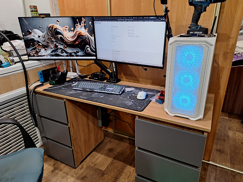 Письменный стол Элла ПС 02 белый / белый фото покупателя 8