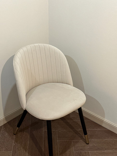 Стул на металлокаркасе Gabi latte / gold / black фото покупателя 641