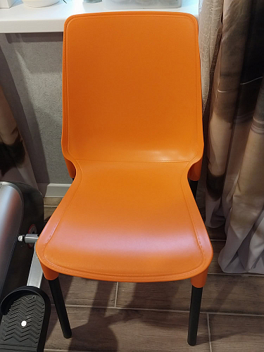 Стул на металлокаркасе Genius/Джениус оранжевый / черный 1 шт фото покупателя 1