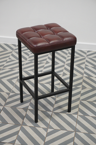 Барный стул Лофт катания дасти блю / белый матовый из шоурума 4