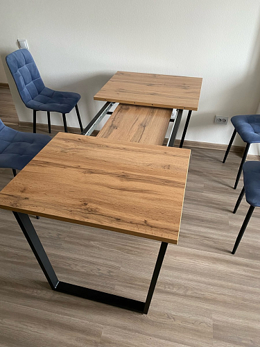 Деревянный стол Лота Лофт 120x75 дуб крафт табачный / черный матовый фото покупателя 565