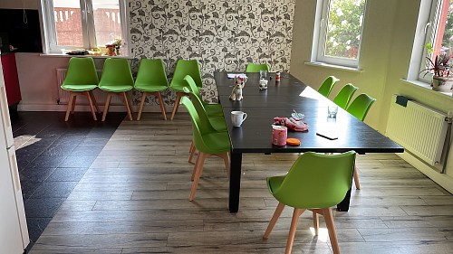 Деревянный стул Bonuss темно-серый / черное сидение / черный фото покупателя 15