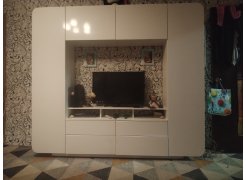 Готовая гостиная Румба белый / белый глянец  - Уцененный экземпляр фото покупателя 110