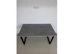 Стол Лота Лофт 140 25 мм черный матовый / бетон фото покупателя 698
