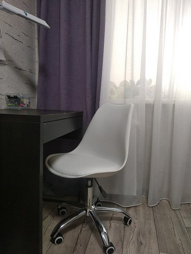 Компьютерное кресло Kolin с подушкой clear / white фото покупателя 489