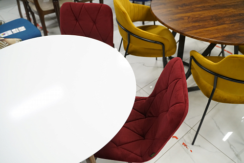 Стол обеденный Вosco/Боско D90 белый / натуральный из шоурума 2