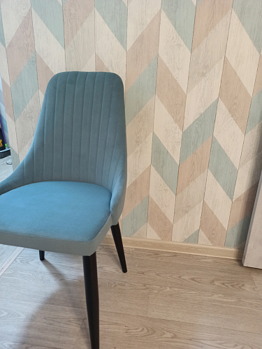 Стул на металлокаркасе Kora dark gray / black фото покупателя 142