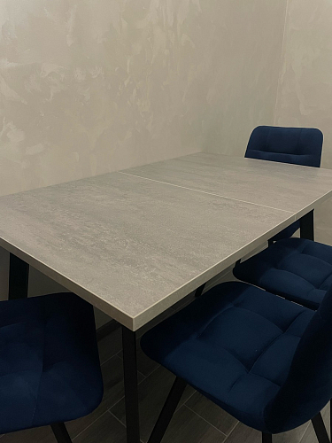 Стул на металлокаркасе Чилли черный / зеленый фото покупателя 1123