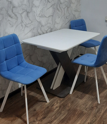 Стул на металлокаркасе Чилли К кирпичный / черный фото покупателя 696