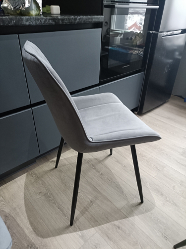 Стул на металлокаркасе Седа К латте / черный фото покупателя 238