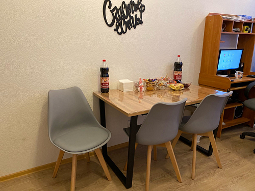 Деревянный стол Лота Лофт 140х80 черный матовый / бетон светлый фото покупателя 31