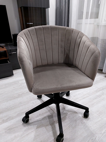 Компьютерное кресло Тибо светло-коричневый / белый фото покупателя 58