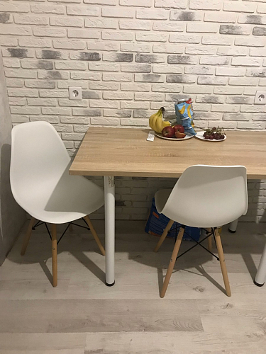 Пластиковый стул Eames PC-015 серо-голубой / дерево фото покупателя 217