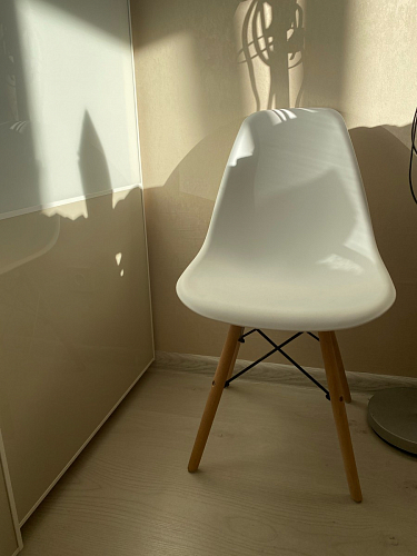 Стул Cindy Eames mod. 001 khaki / natural фото покупателя 465