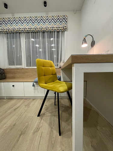 Стул на металлокаркасе Чилли синий / белый фото покупателя 1399