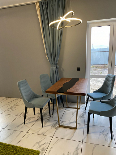 Стул на металлокаркасе Kora dark gray / black фото покупателя 439