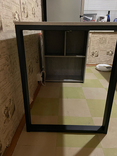 Письменный стол Битти Лофт 116х60х75 дуб вотан / белый матовый фото покупателя 83