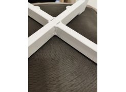 Стул на металлокаркасе Чилли синяя ткань / белый фото покупателя 137