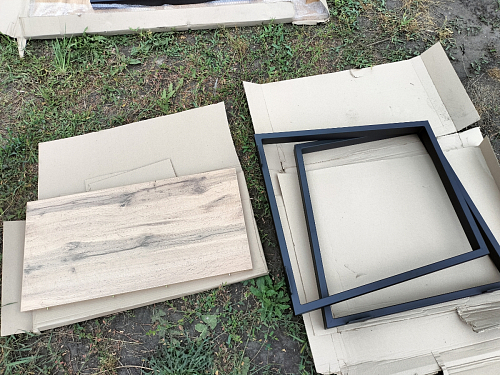 Стол Лота Лофт 140 25 мм черный матовый / бетон фото покупателя 473