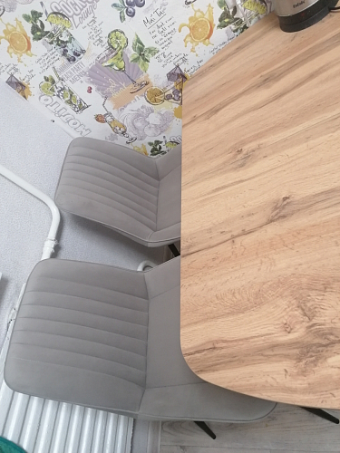 Комплект стульев Вейв 4 шт светло-серый / черный фото покупателя 54