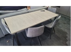 Деревянный стол Лота Лофт 120(160)х75 черный матовый / бетон светлый фото покупателя 108