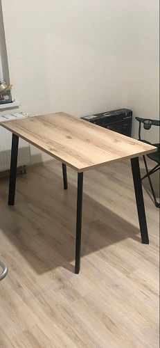 Стол Тринити Лофт 120 32 мм дуб галифакс табако / черный матовый фото покупателя 397