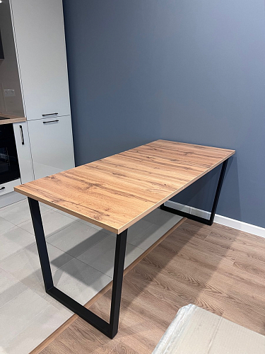 Стол Лота Лофт 120 25 мм дуб делано темный / черный матовый фото покупателя 727