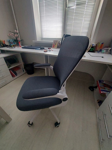 Компьютерное кресло Konfi dark gray / pink / white фото покупателя 20