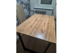 Деревянный стол Лота Лофт 120(160)х75 черный матовый / бетон светлый фото покупателя 315