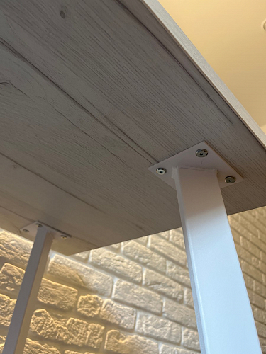 Стол Тринити Лофт 120 32 мм дуб галифакс табако / черный матовый фото покупателя 334