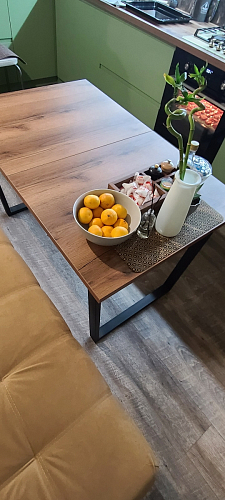 Стол Лота Лофт 120 32 мм бетон / черный матовый фото покупателя 605