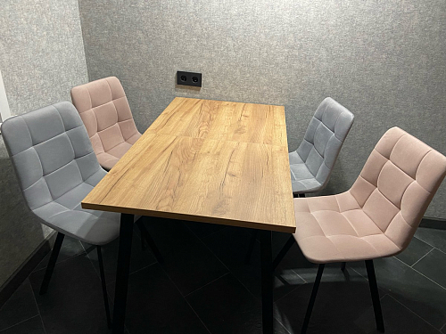 Стул на металлокаркасе Чилли синий / белый фото покупателя 751