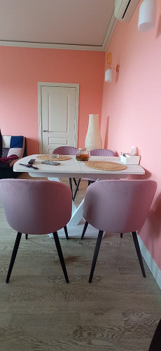 Стул на металлокаркасе Gabi latte / gold / black фото покупателя 749