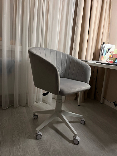 Компьютерное кресло Тибо confetti chocolate / белый фото покупателя 189