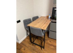 Барная стойка Дилан Лофт 120х40х90 бетон светлый фото покупателя 153